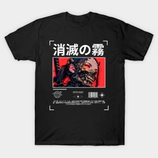 Cyberpunk Samurai Girl Anime Streetwear T-Shirt